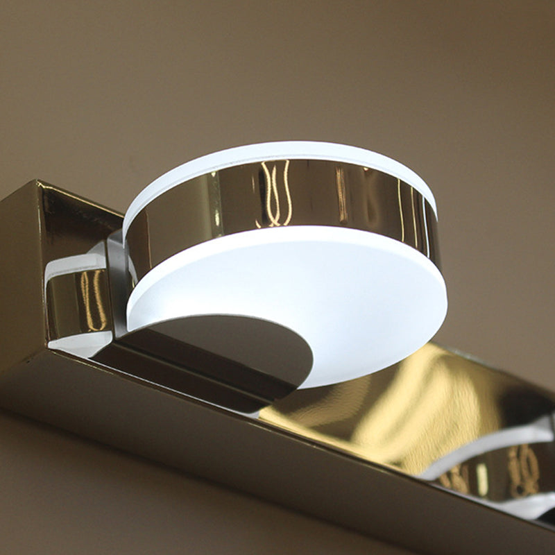 Minimalist Round Linear Iron Acrylic LED Wall Sconce Lamp