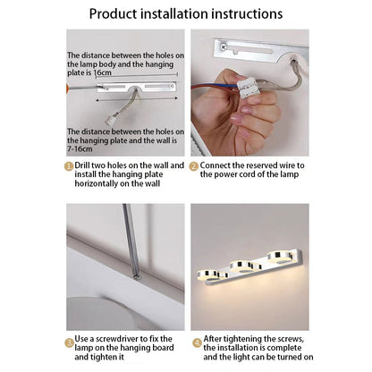 Minimalist Round Linear Iron Acrylic LED Wall Sconce Lamp