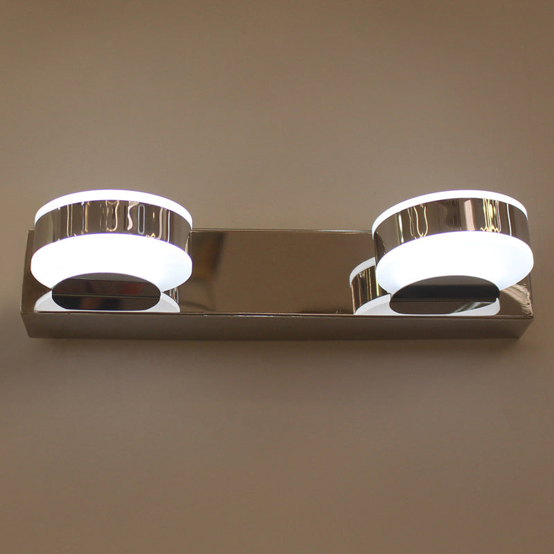 Minimalist Round Linear Iron Acrylic LED Wall Sconce Lamp
