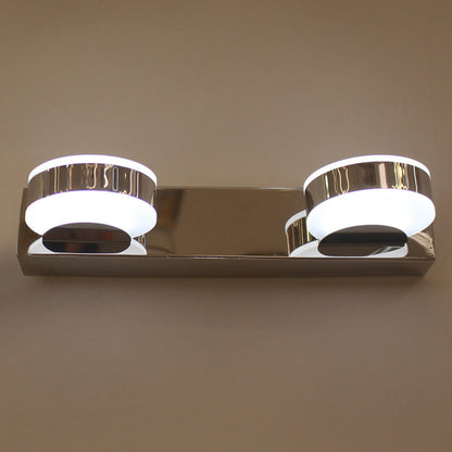 Minimalist Round Linear Iron Acrylic LED Wall Sconce Lamp