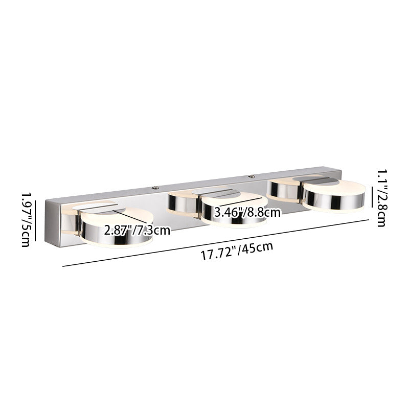 Minimalist Round Linear Iron Acrylic LED Wall Sconce Lamp