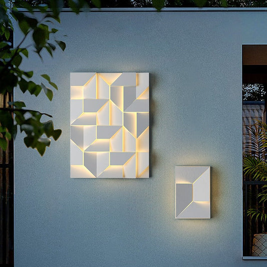 Solar Geometric Stainless Steel LED Wall Sconce Lamp