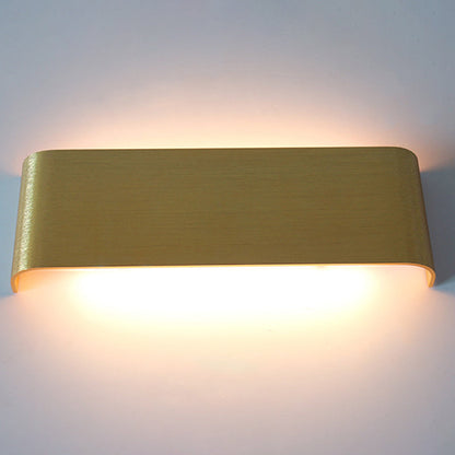 Minimalist Rectangle Aluminum Acrylic LED Wall Sconce Lamp