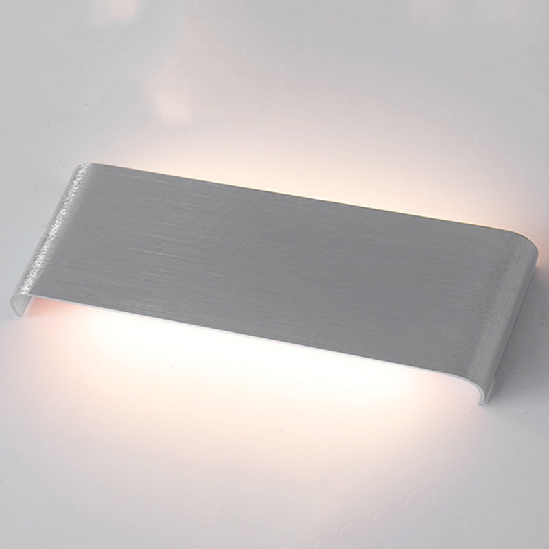Minimalist Rectangle Aluminum Acrylic LED Wall Sconce Lamp