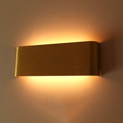 Minimalist Rectangle Aluminum Acrylic LED Wall Sconce Lamp