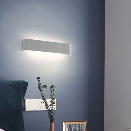 Minimalist Rectangle Aluminum Acrylic LED Wall Sconce Lamp