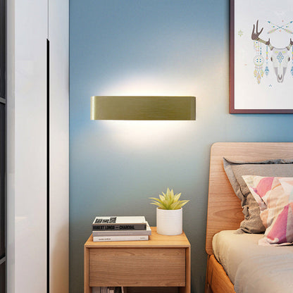 Minimalist Rectangle Aluminum Acrylic LED Wall Sconce Lamp