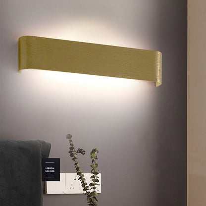 Minimalist Rectangle Aluminum Acrylic LED Wall Sconce Lamp
