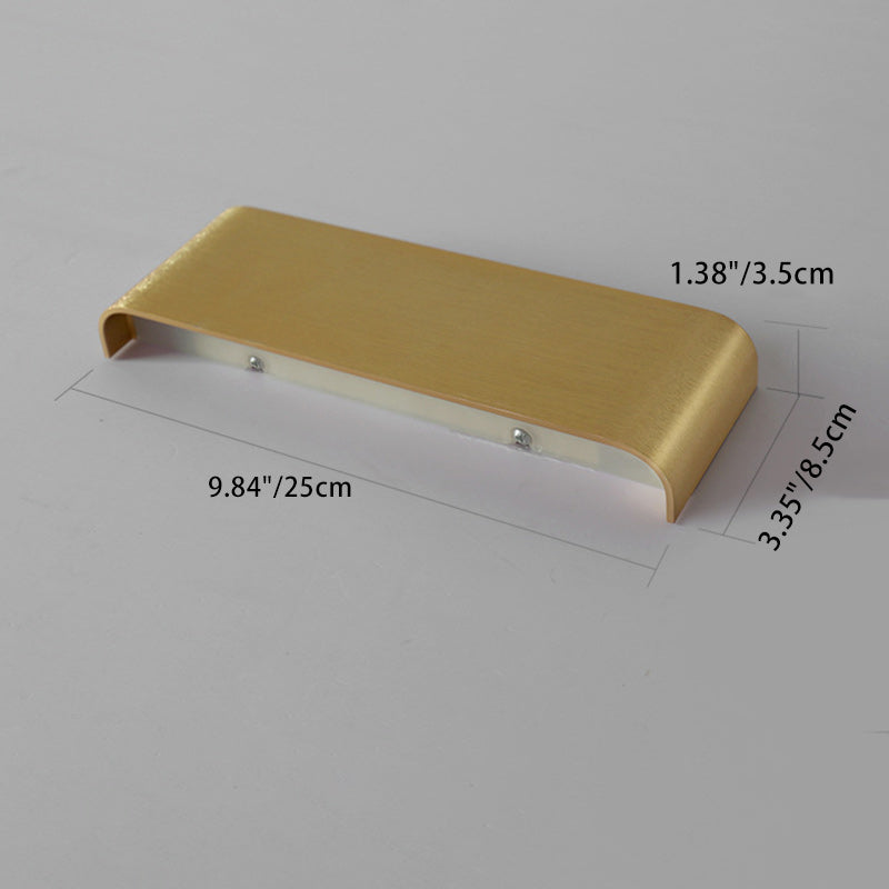 Minimalist Rectangle Aluminum Acrylic LED Wall Sconce Lamp