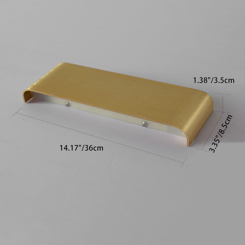Minimalist Rectangle Aluminum Acrylic LED Wall Sconce Lamp