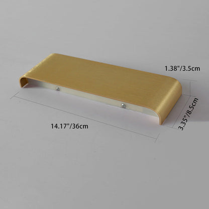 Minimalist Rectangle Aluminum Acrylic LED Wall Sconce Lamp