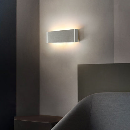 Minimalist Rectangle Aluminum Acrylic LED Wall Sconce Lamp