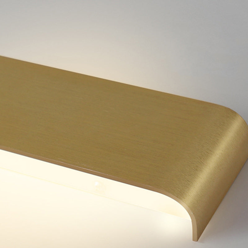 Minimalist Rectangle Aluminum Acrylic LED Wall Sconce Lamp