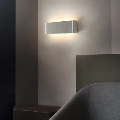 Minimalist Rectangle Aluminum Acrylic LED Wall Sconce Lamp