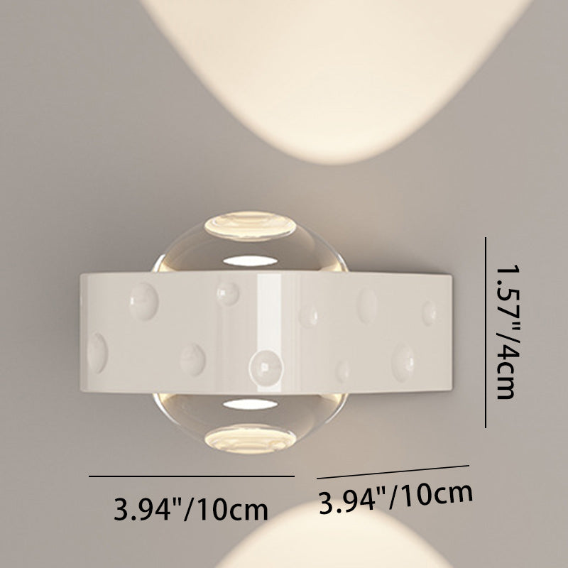 Scandinavian Iron Aluminum Crystal LED Wall Sconce Lamp