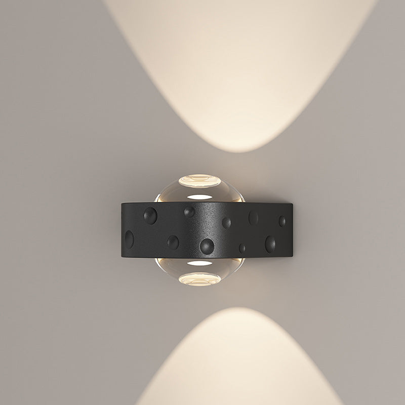 Scandinavian Iron Aluminum Crystal LED Wall Sconce Lamp