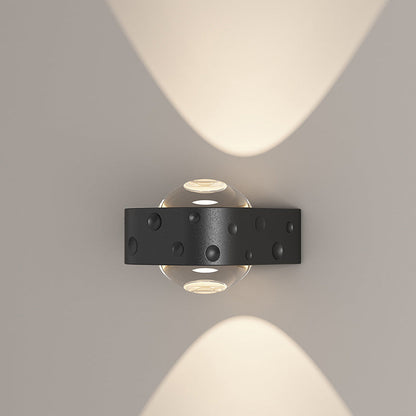 Scandinavian Iron Aluminum Crystal LED Wall Sconce Lamp