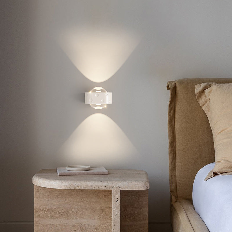 Scandinavian Iron Aluminum Crystal LED Wall Sconce Lamp