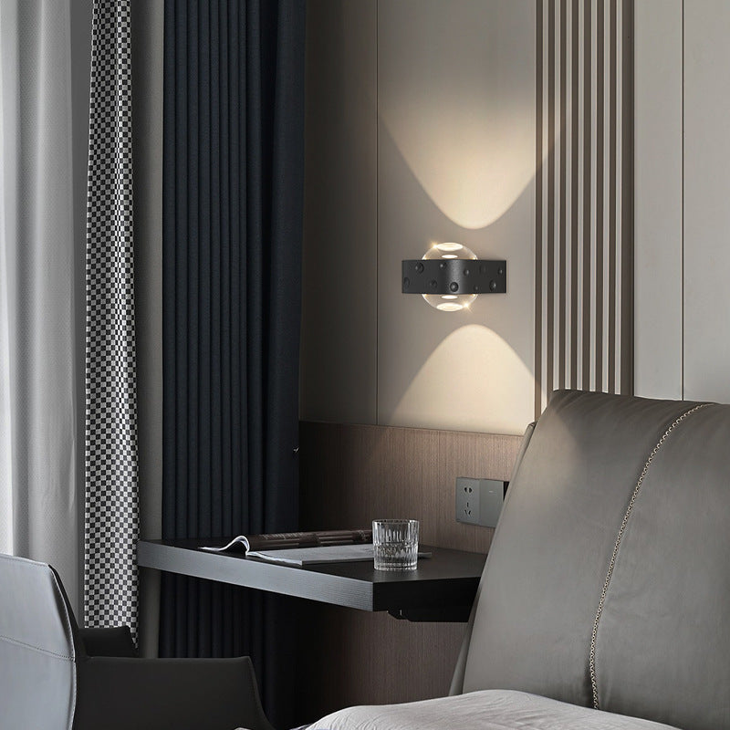 Scandinavian Iron Aluminum Crystal LED Wall Sconce Lamp