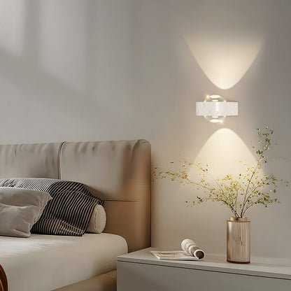 Scandinavian Iron Aluminum Crystal LED Wall Sconce Lamp
