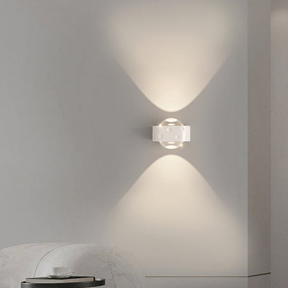 Scandinavian Iron Aluminum Crystal LED Wall Sconce Lamp