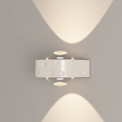 Scandinavian Iron Aluminum Crystal LED Wall Sconce Lamp