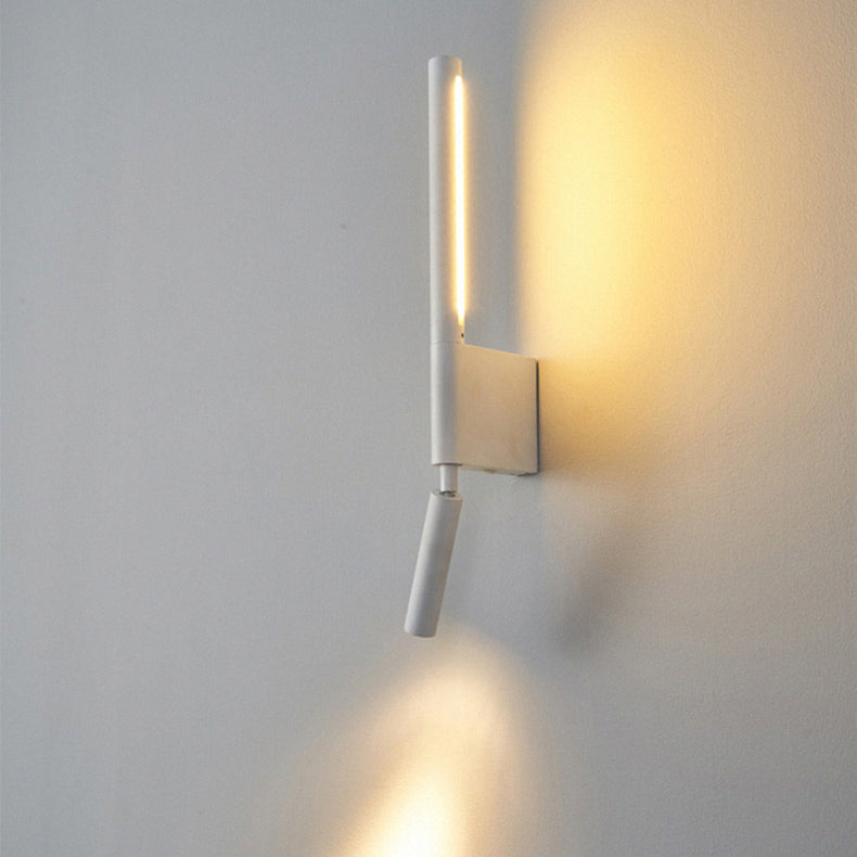 Pull Cylinder Linear PVC Iron Aluminum LED Wall Sconce Lamp