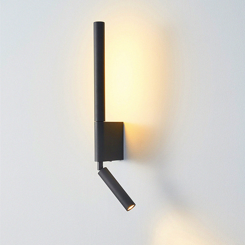 Pull Cylinder Linear PVC Iron Aluminum LED Wall Sconce Lamp