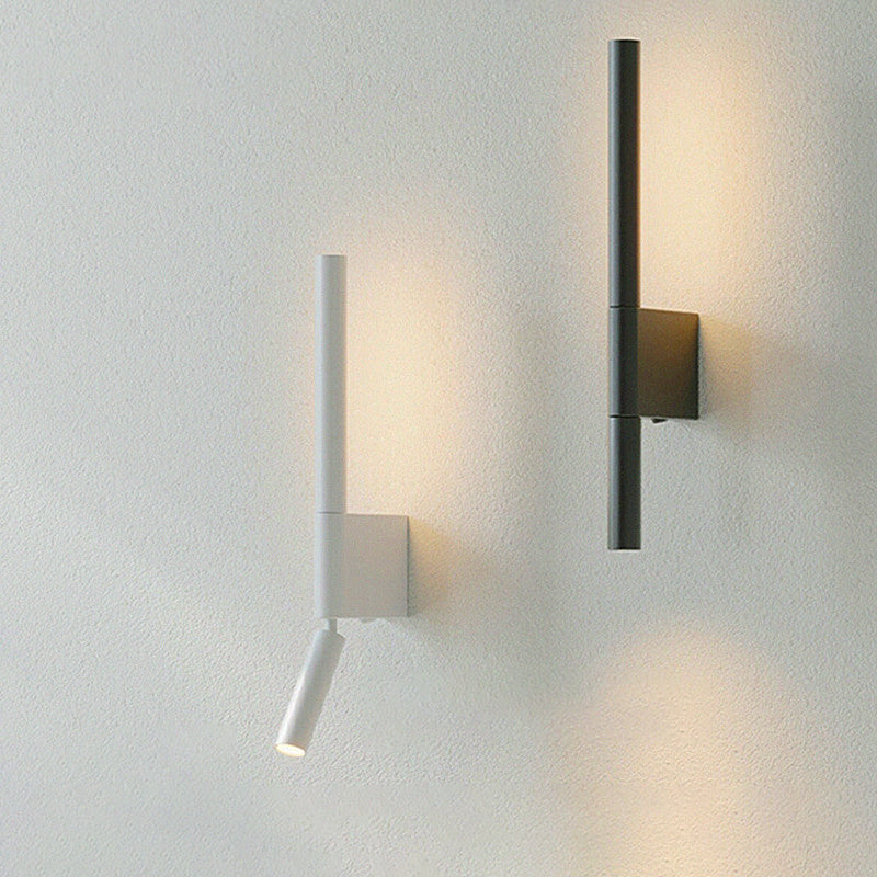 Pull Cylinder Linear PVC Iron Aluminum LED Wall Sconce Lamp