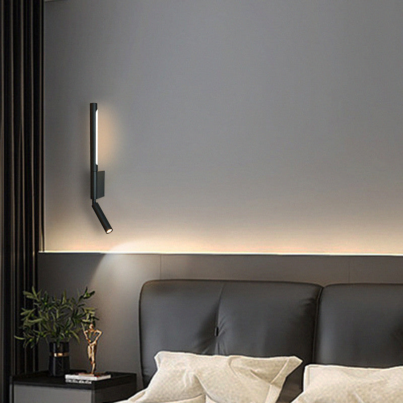 Pull Cylinder Linear PVC Iron Aluminum LED Wall Sconce Lamp