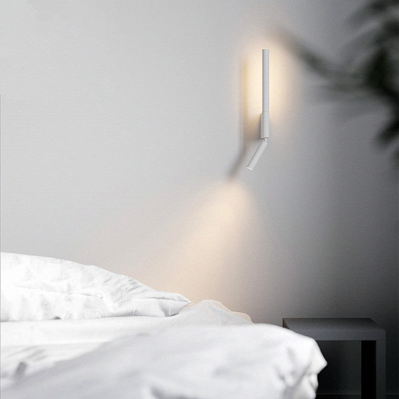 Pull Cylinder Linear PVC Iron Aluminum LED Wall Sconce Lamp