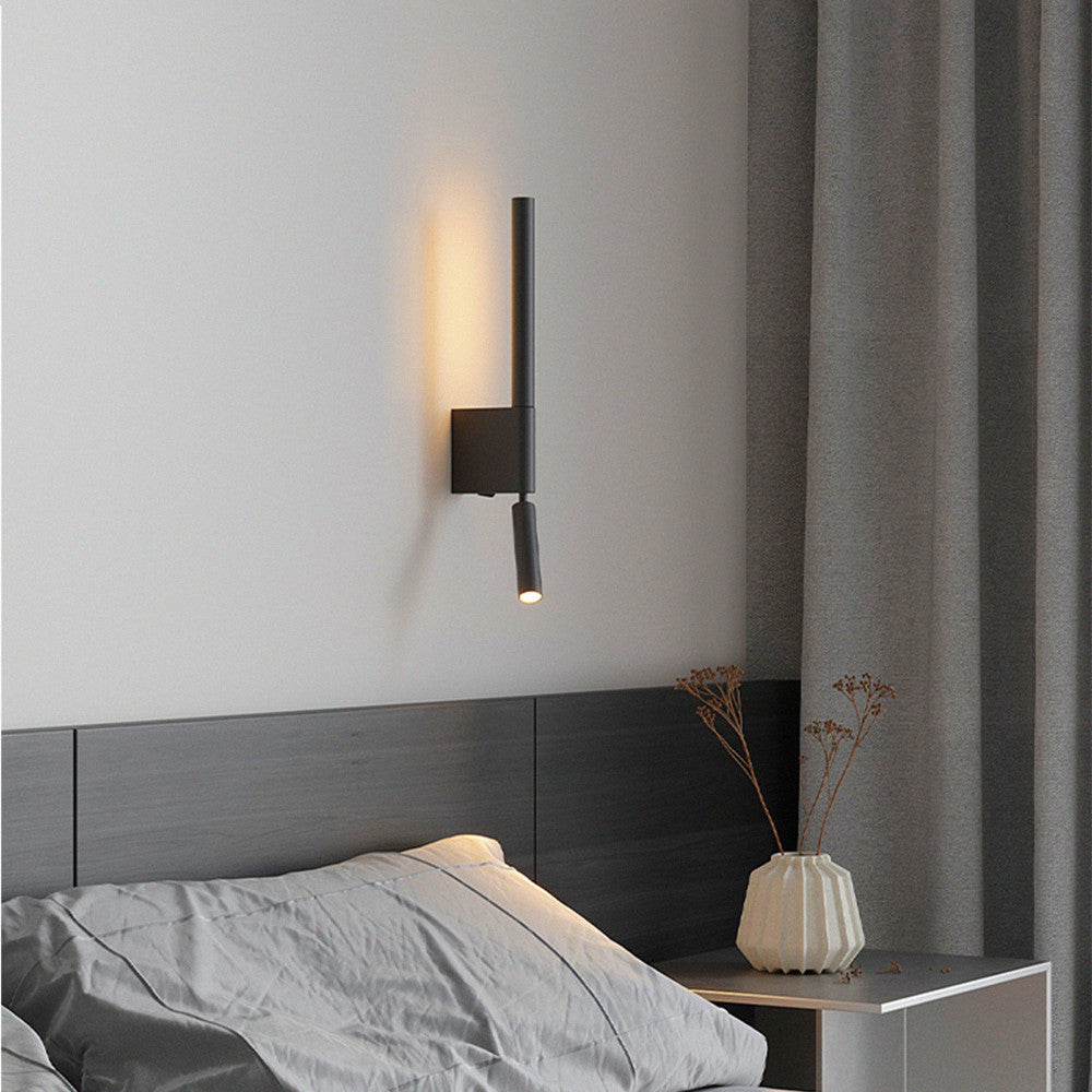 Pull Cylinder Linear PVC Iron Aluminum LED Wall Sconce Lamp