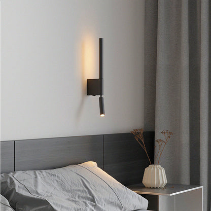 Pull Cylinder Linear PVC Iron Aluminum LED Wall Sconce Lamp