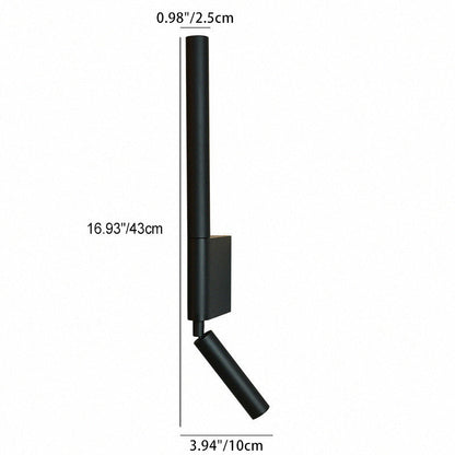 Pull Cylinder Linear PVC Iron Aluminum LED Wall Sconce Lamp