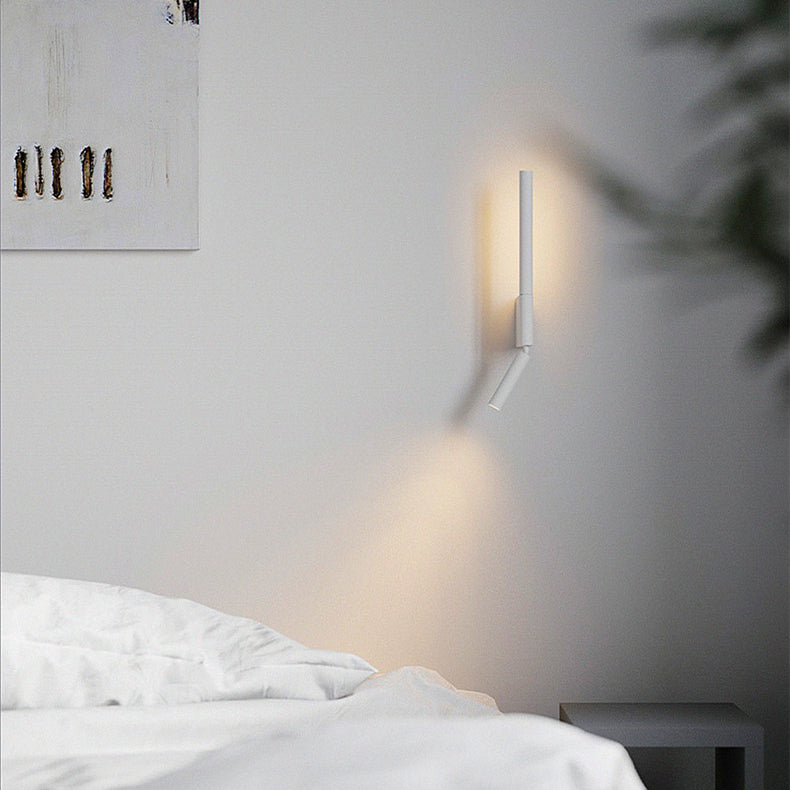 Pull Cylinder Linear PVC Iron Aluminum LED Wall Sconce Lamp