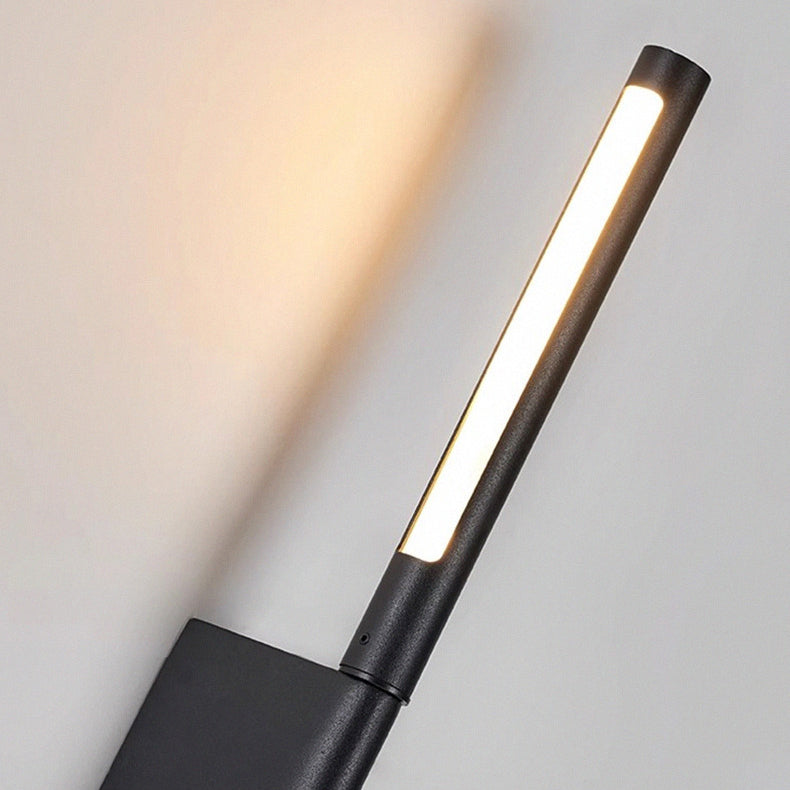 Pull Cylinder Linear PVC Iron Aluminum LED Wall Sconce Lamp