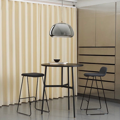 Contemporary Glass Iron Pendant Light