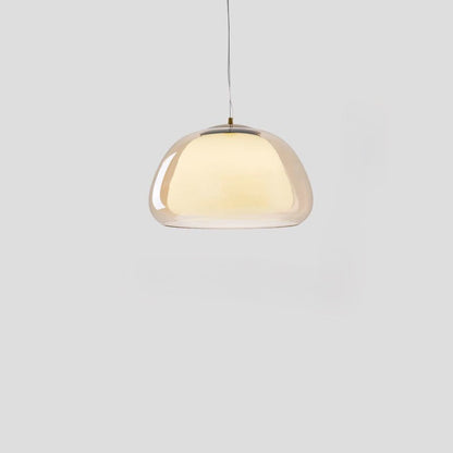 Contemporary Glass Iron Pendant Light