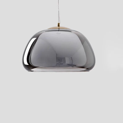 Contemporary Glass Iron Pendant Light