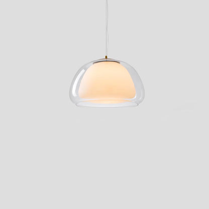 Contemporary Glass Iron Pendant Light
