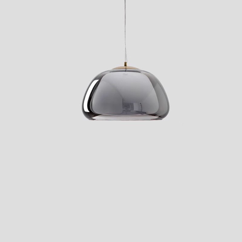 Contemporary Glass Iron Pendant Light
