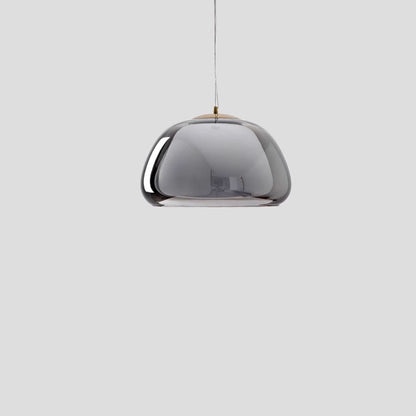 Contemporary Glass Iron Pendant Light
