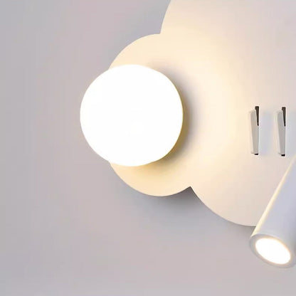 Deco Shape Orb Iron Acrylic LED Spotlight Wall Sconce Lamp