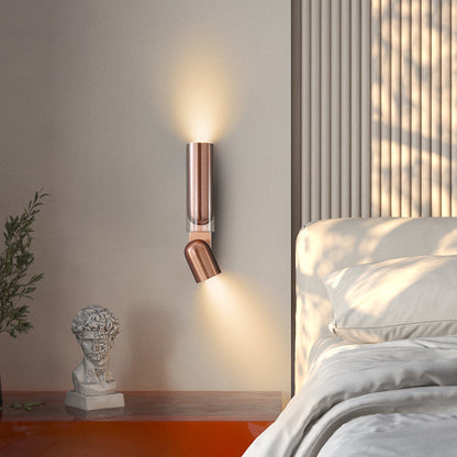 Scandinavian Steel Iron Glass 2-Light Wall Sconce Lamp