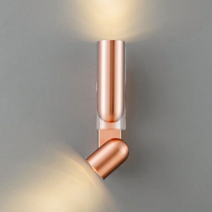 Scandinavian Steel Iron Glass 2-Light Wall Sconce Lamp