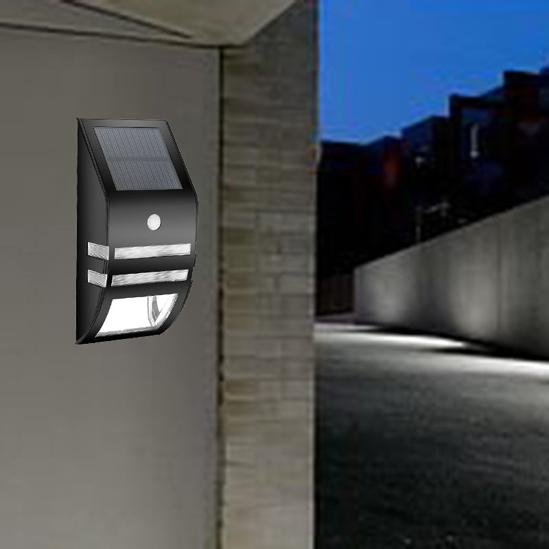 Solar ABS PC Stainless Steel LED Wall Sconce Lamp