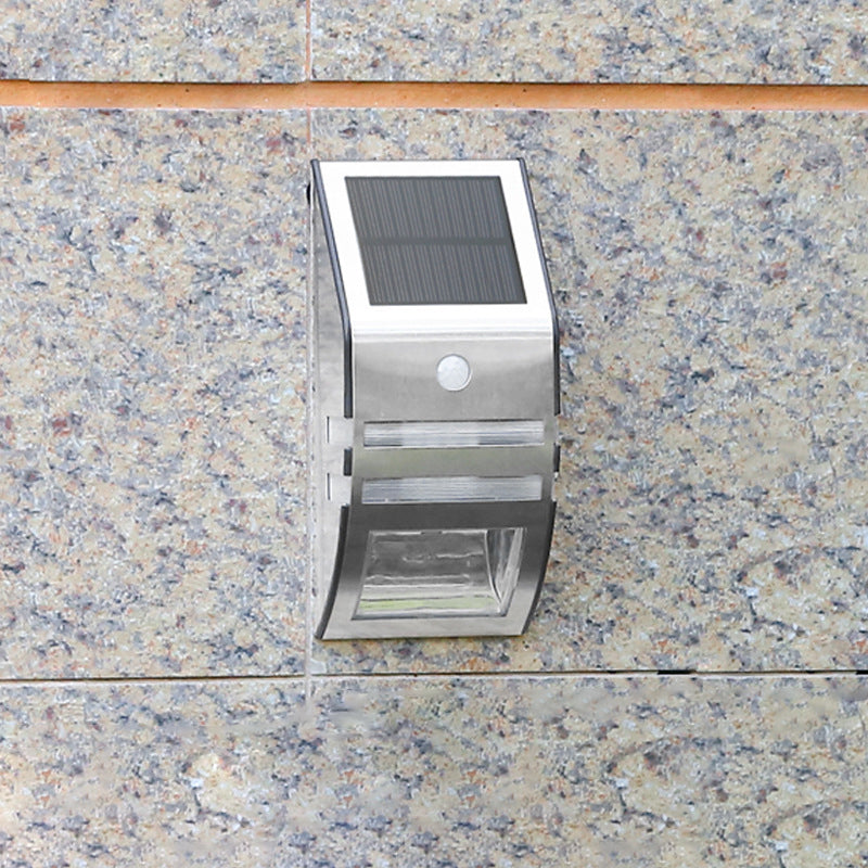 Solar ABS PC Stainless Steel LED Wall Sconce Lamp