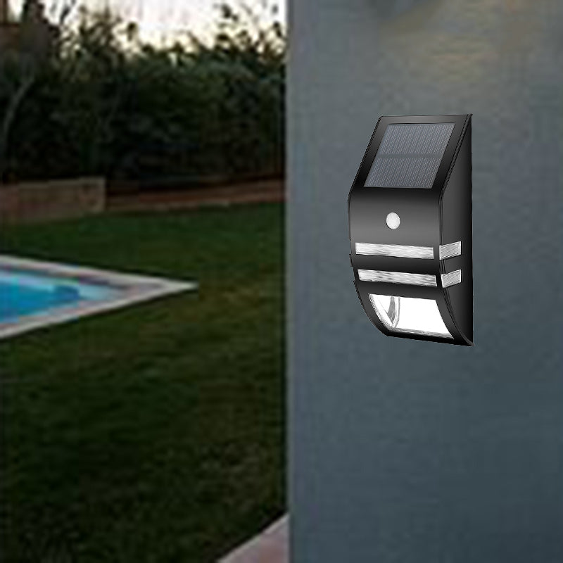Solar ABS PC Stainless Steel LED Wall Sconce Lamp
