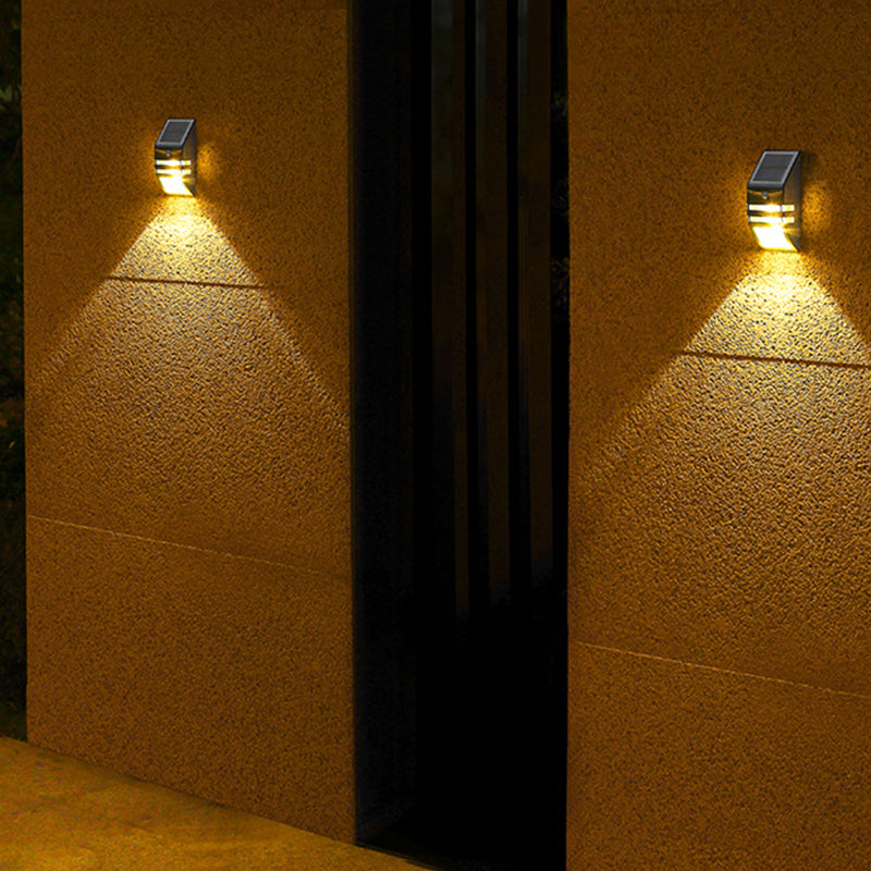 Solar ABS PC Stainless Steel LED Wall Sconce Lamp