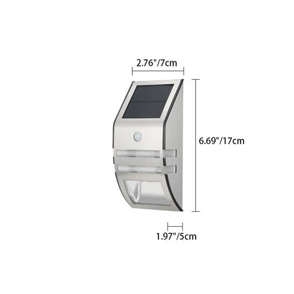Solar ABS PC Stainless Steel LED Wall Sconce Lamp